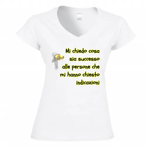 T-Shirt Donna Scollo V