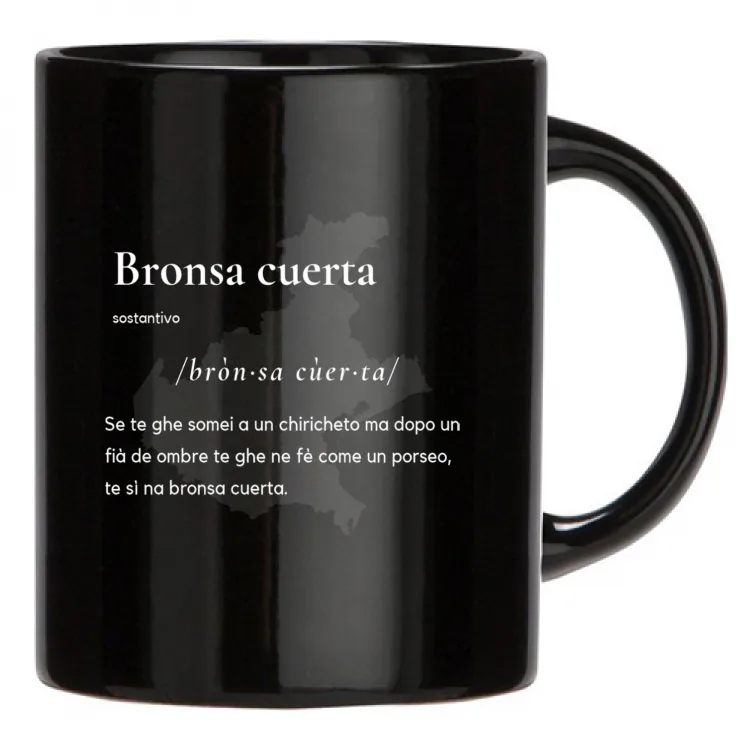 BRONSA CUERTA-tazza nera