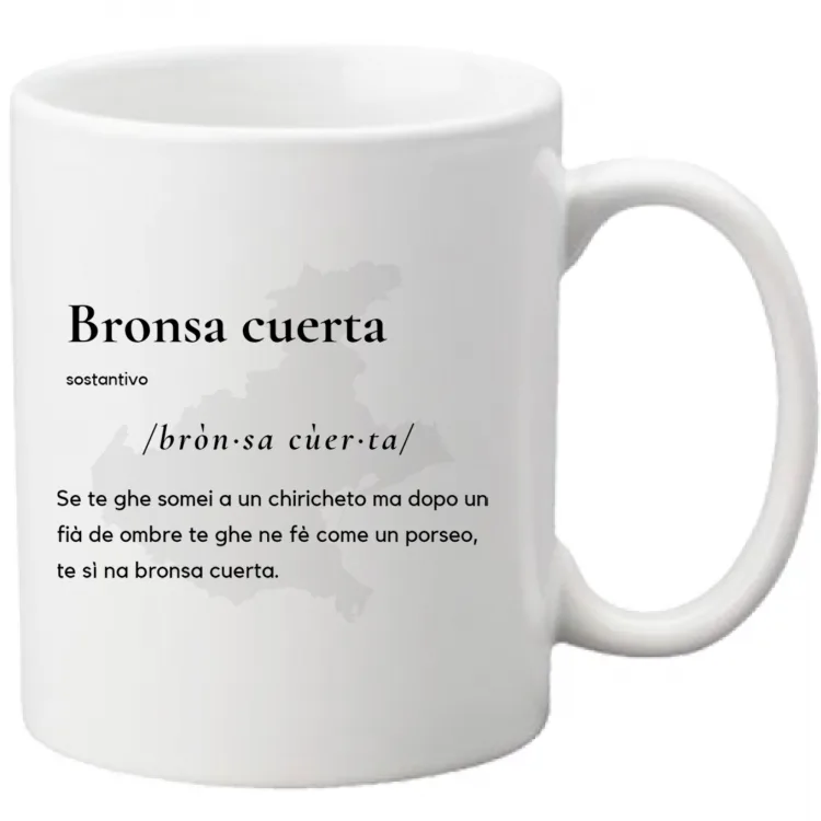 BRONSA CUERTA-tazza bianca