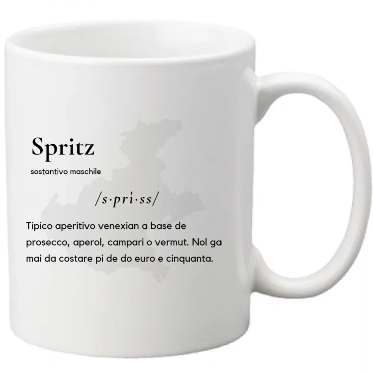 SPRITZ-tazza bianca