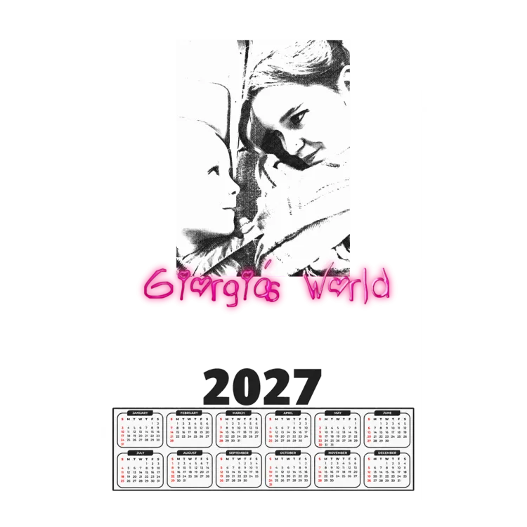 Calendario 2023 bianco e nero