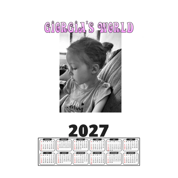 Calendario 2023 Giorgia Bianco e Nero