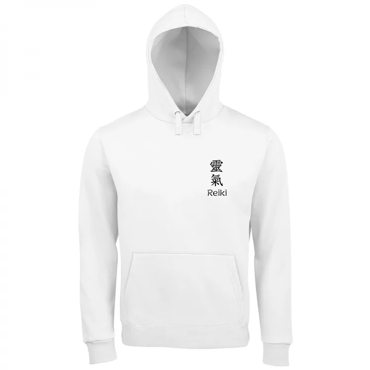 Felpa uomo kanji Reiki - colori chiari