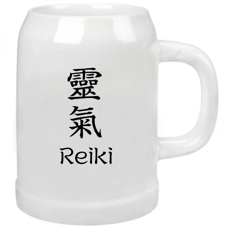Boccale birra con kanji Reiki