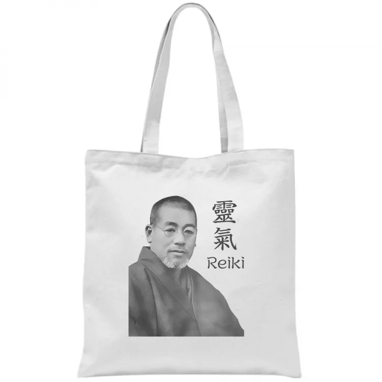 Borsa con immagine Usui e kanji Reiki