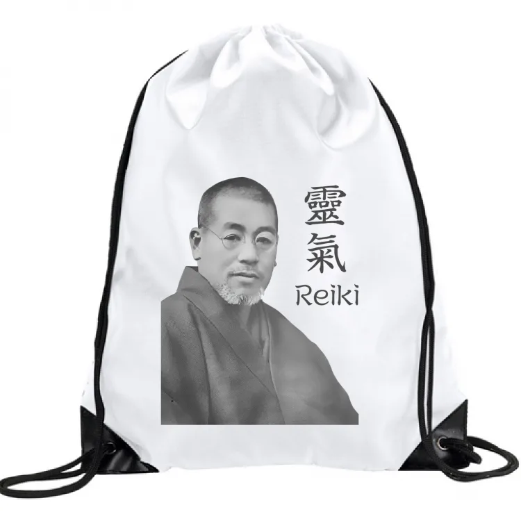 Sacca con immagine Usui e kanji Reiki