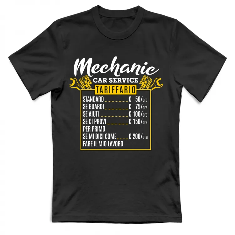 T-shirt Mechanic Tariffario 2