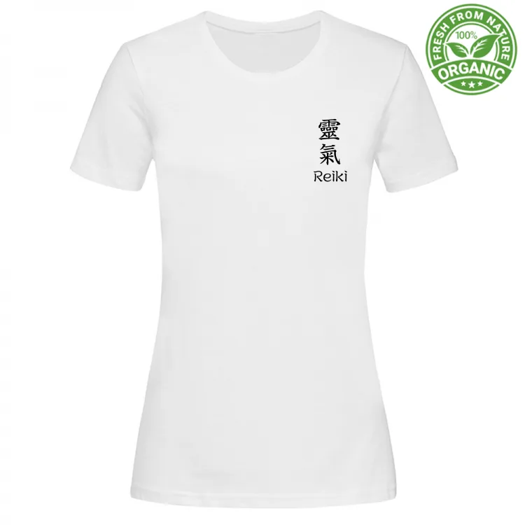 T-Shirt donna Organic Reiki - col chiari