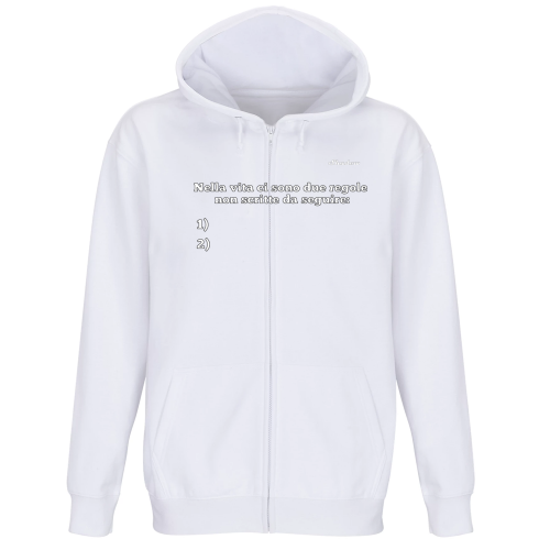 Felpa Premium Cappuccio Zip