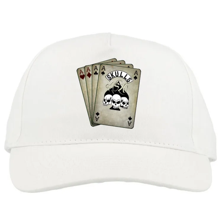Skulls poker hat