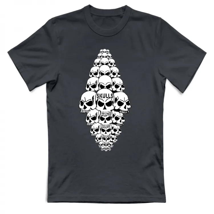pile of skulls t-shirt