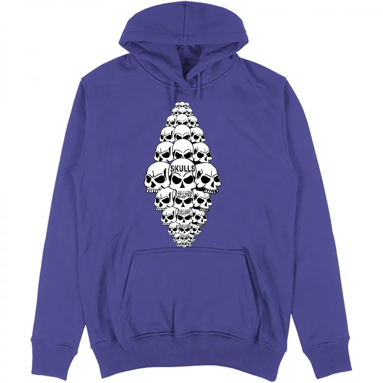 pile of skulls hoodie
