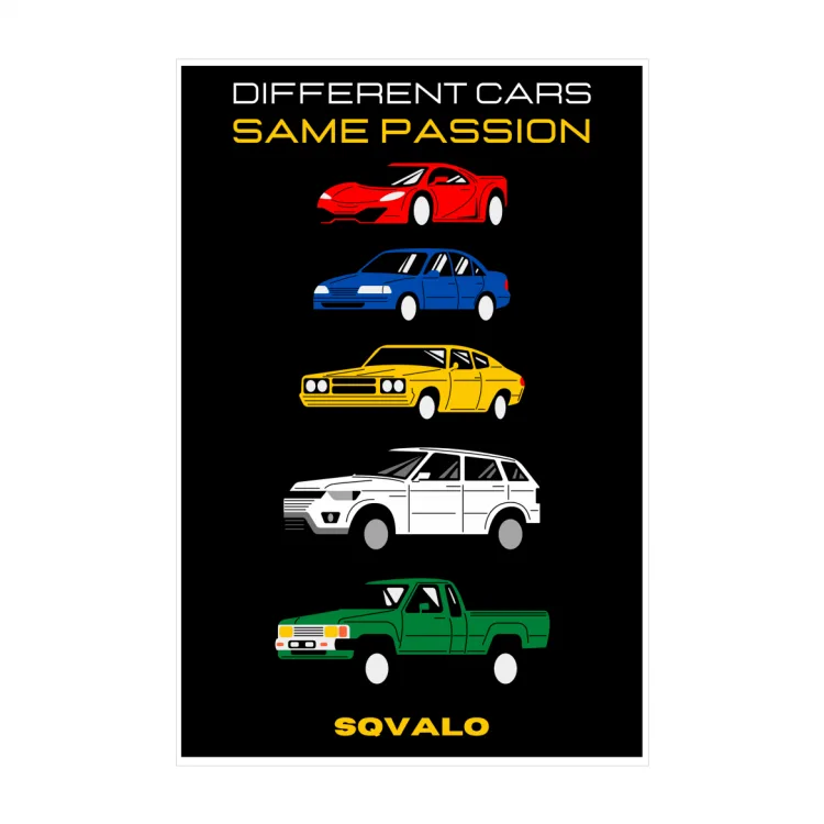 Canvas Different Cars