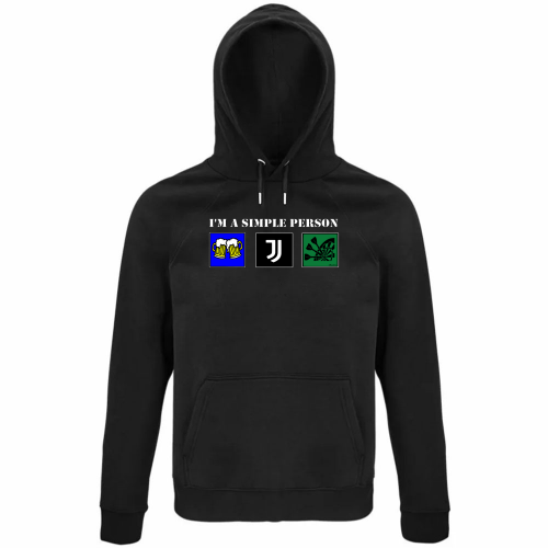 Felpa Organica Unisex Cappuccio