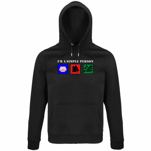 Felpa Organica Unisex Cappuccio