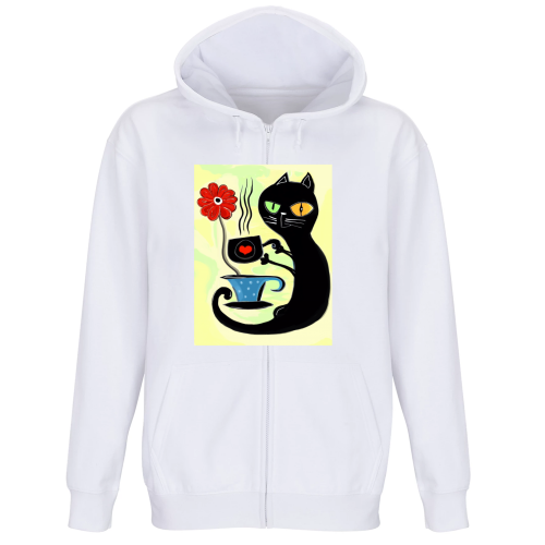 Felpa Premium Cappuccio Zip