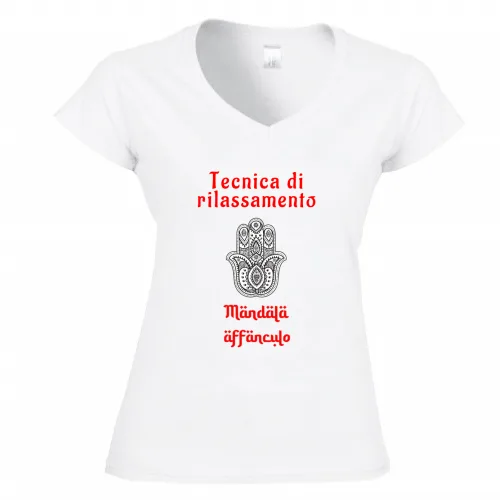 T-Shirt Donna Scollo V