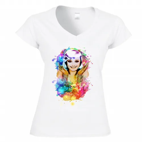 T-Shirt Donna Scollo V