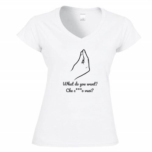 T-Shirt Donna Scollo V