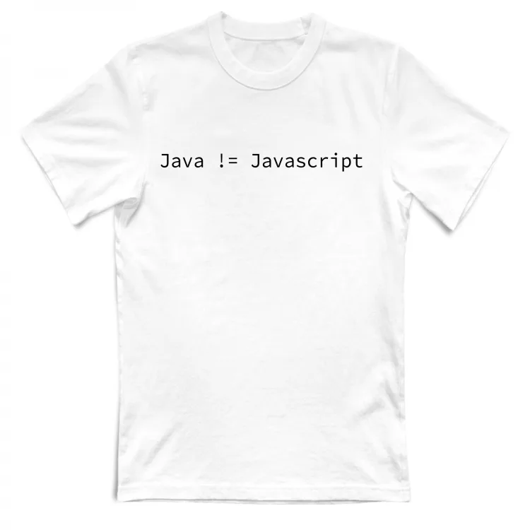 Java Javascript Tshirt Unisex