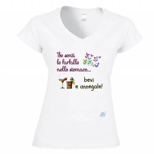 T-Shirt Donna Scollo V