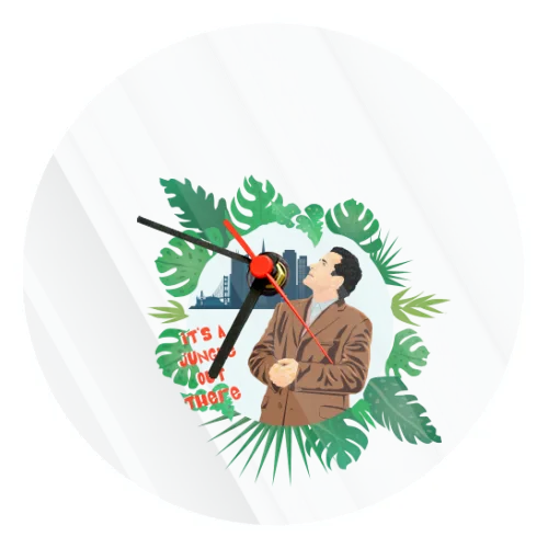 Orologio Vetro Tondo