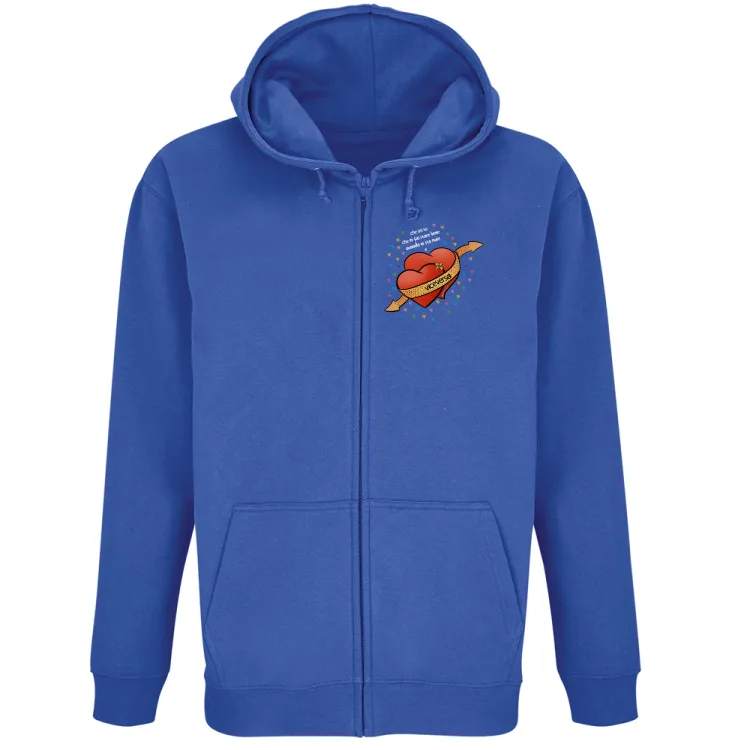 Felpa Zip Viceversa - Fronte retro