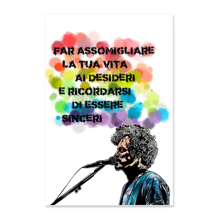 Poster Niccolò Fabi Arcobaleno