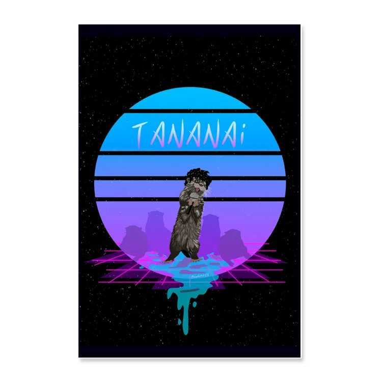 Poster Tananai (Synth)wave