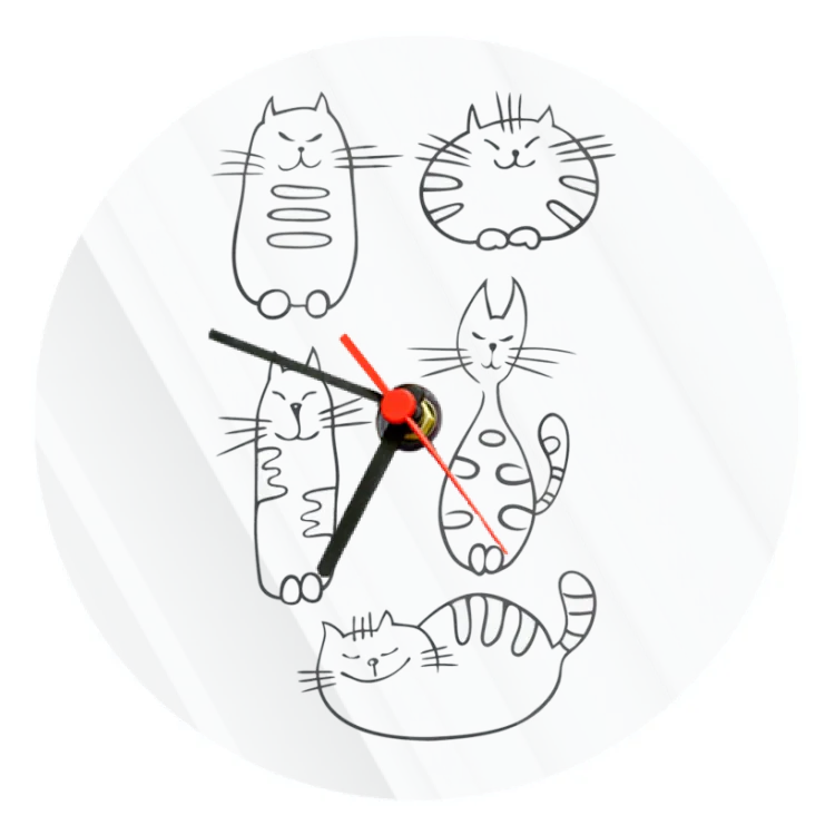orologio da parete "cats"