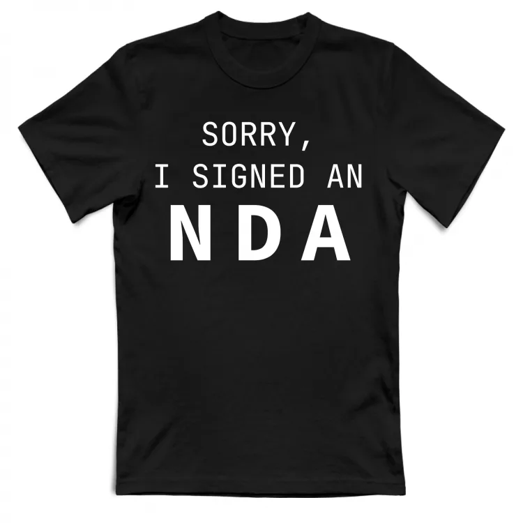 NDA Signed Black Tshirt