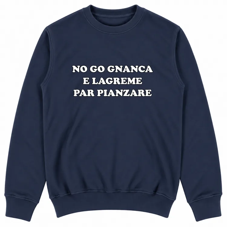 NO GO GNANCA E LAGREME PAR PIANZARE