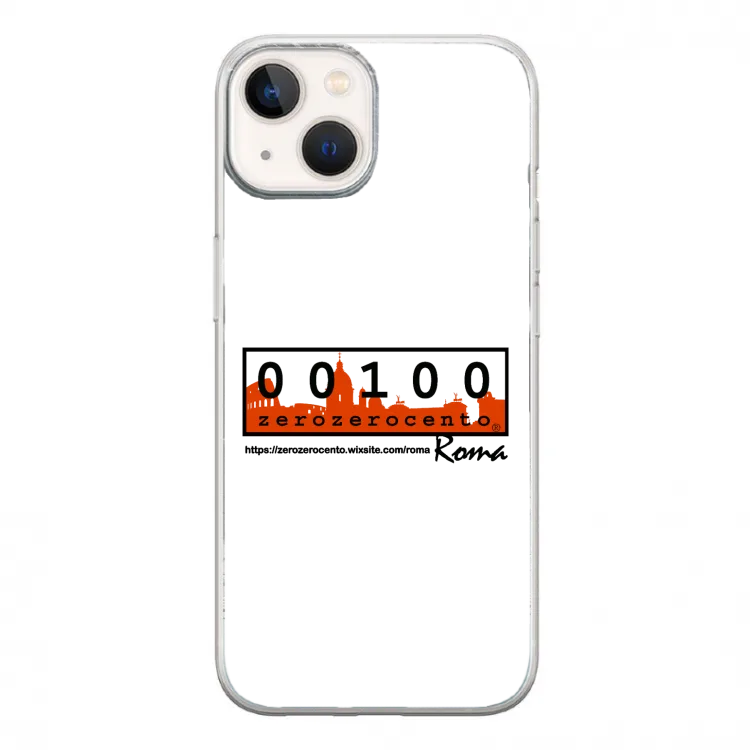 cover gomma iphone 14 classic logo