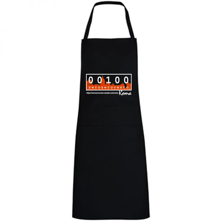 Grembiule rosso o nero classic logo