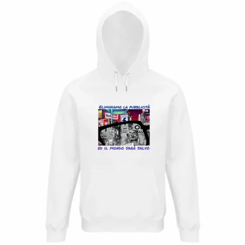 Felpa Organica Unisex Cappuccio