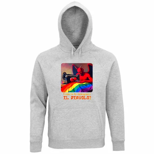 Felpa Organica Unisex Cappuccio