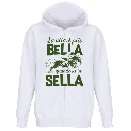 Felpa Premium Cappuccio Zip