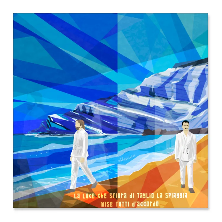 Poster Colapesce Dimartino Luce Spiaggia