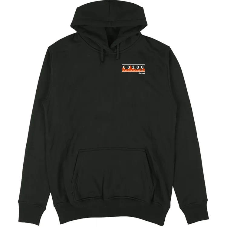 Felpa cappuccio no zip colori scuri classic logo
