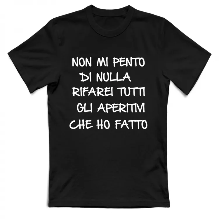 Non mi pento - Scritte Divertenti