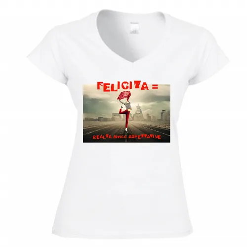 T-Shirt Donna Scollo V