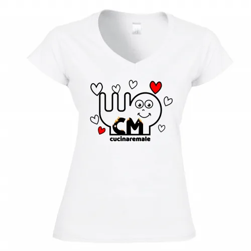 T-Shirt Donna Scollo V