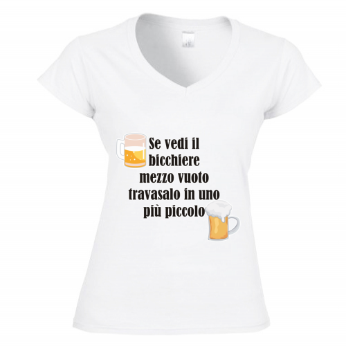 T-Shirt Donna Scollo V