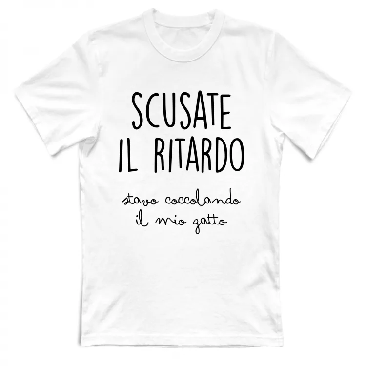 Ritardo Gatto- Scritte Divertenti - Chiara