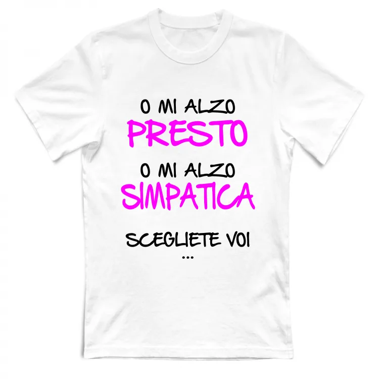 Presto o simpatica - Scritte Divertenti - Chiara