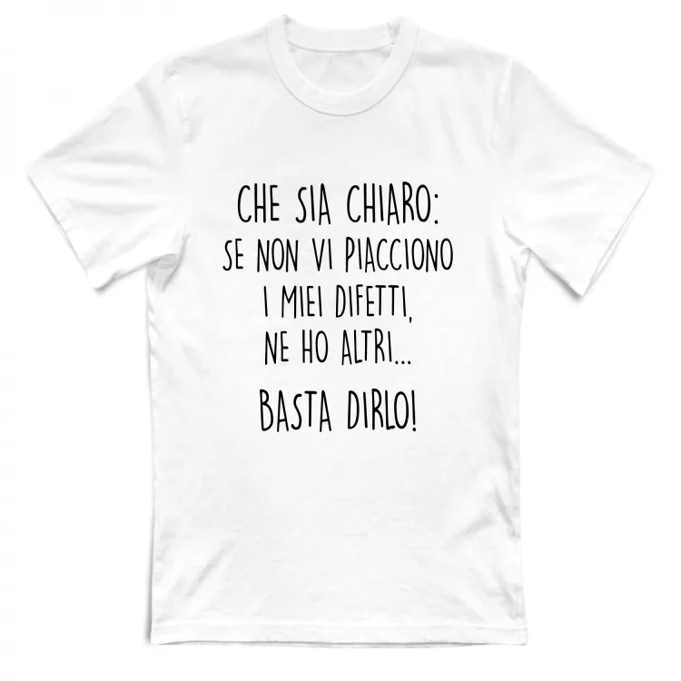 Difetti - Scritte Divertenti - Chiara