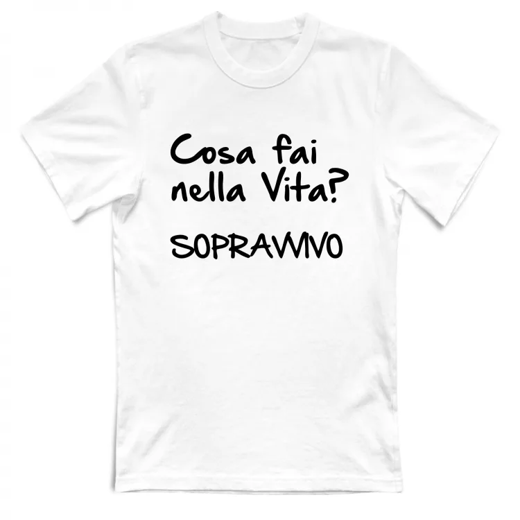 Sopravvivo - Scritte Divertenti - Chiara