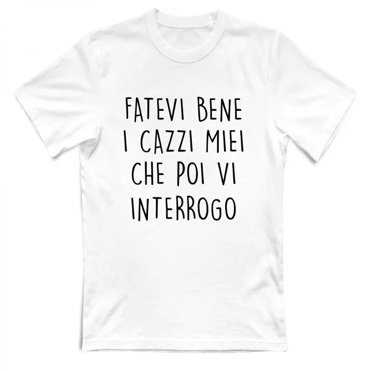 Poi vi interrogo - Scritte Divertenti - Chiara