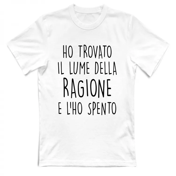 Lume della ragione - Scritte Divertenti - Chiara