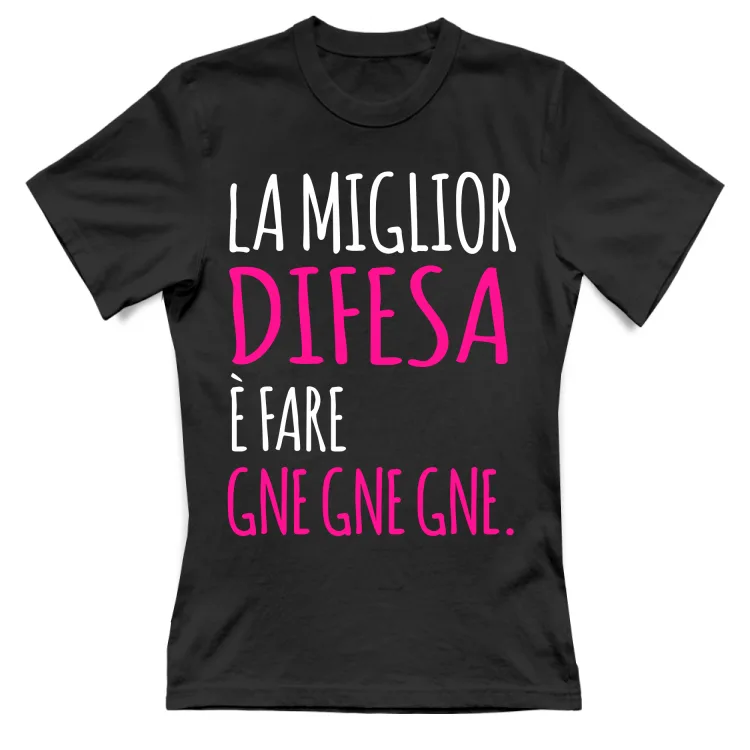 Gne Gne Gne - Scritte Divertenti - Scura